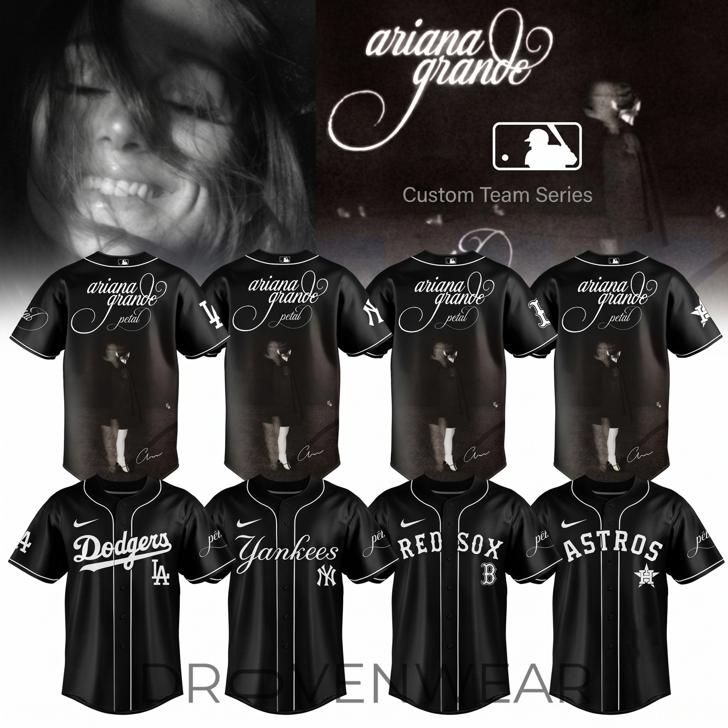 MLB x Ariana Grande Petal Collection Baseball Jersey MLB x Ariana Grande Petal Collection Baseball Jersey