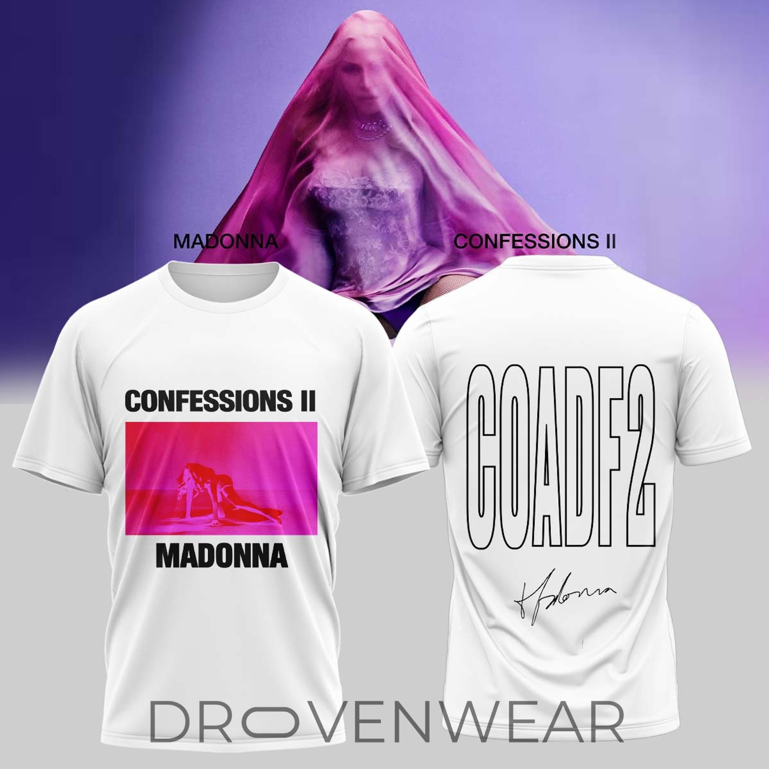 Madonna Confessions II Premium Concert T-Shirt Madonna Confessions II Premium Concert T-Shirt