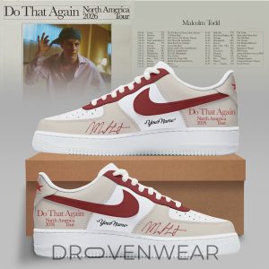 Malcolm Todd Do That Again Tour 2026 AF1 Sneakers V2 by Drovenwear.com