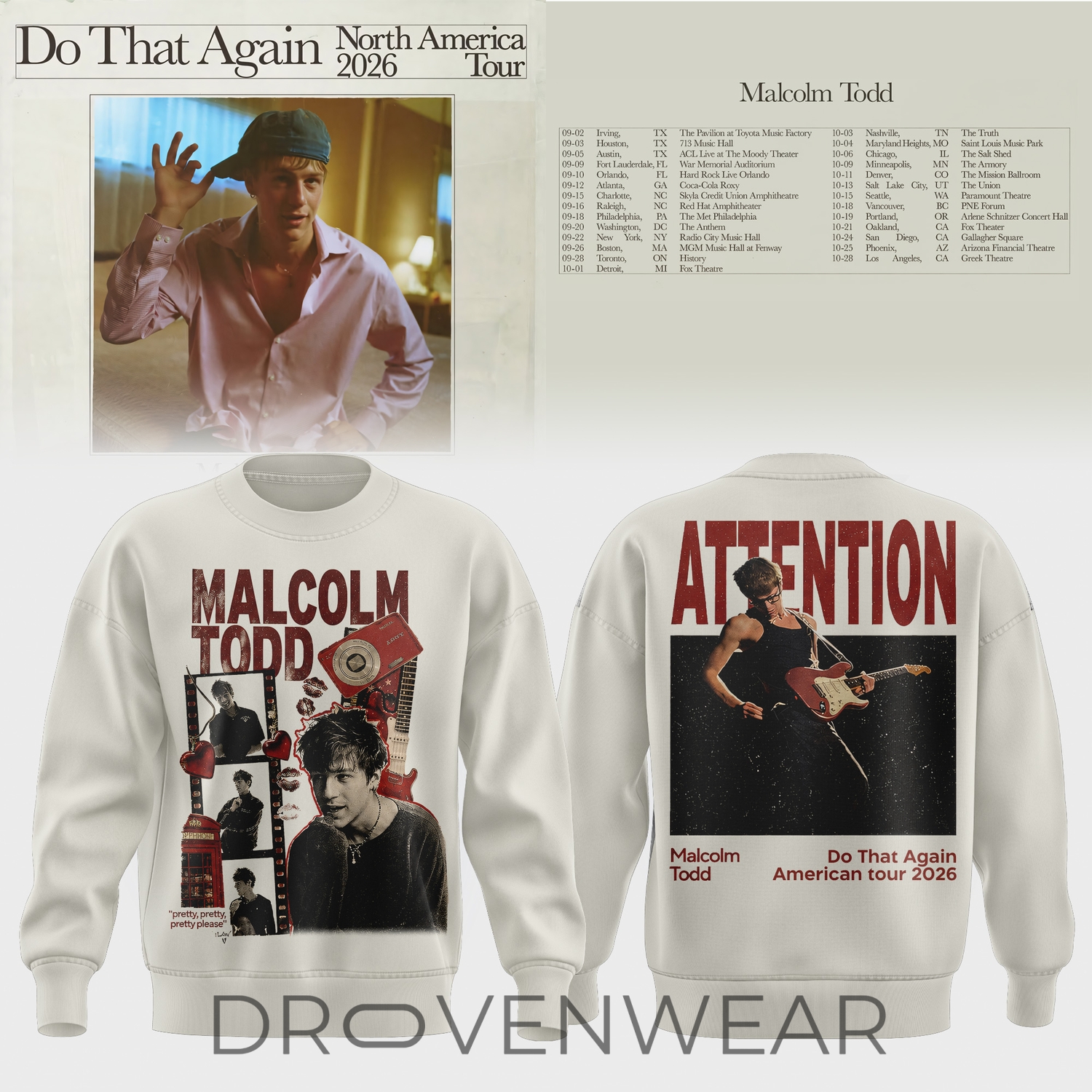 Malcolm Todd Do That Again Tour 2026 Sweater V2 Malcolm Todd Do That Again Tour 2026 Sweater V2