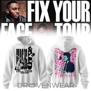 Masego Fix Your Face Tour 2026 Graphic Hoodie by Drovenwear.com