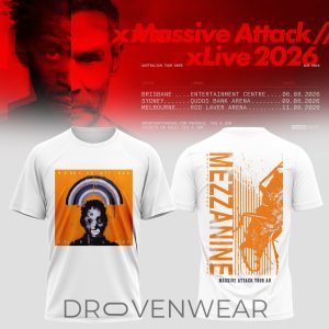 Massive Attack 2026 Concert Tour Graphic Tee by Drovenwear.com