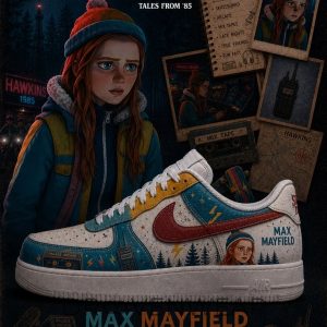 Max Mayfield Stranger Things AF1 Version 2 by Drovenwear.com