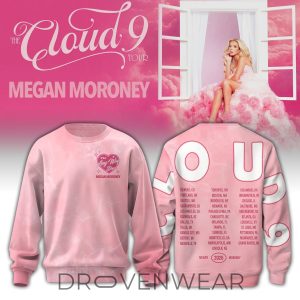 Megan Moroney CLOUD 9 Tour Crewneck Sweatshirt by Drovenwear.com