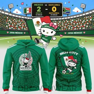Mexico National Team x Hello Kitty World Cup 2026 Hoodie by Drovenwear.com