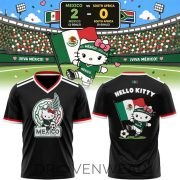 Mexico Soccer x Hello Kitty WC26 Black Fan Shirt