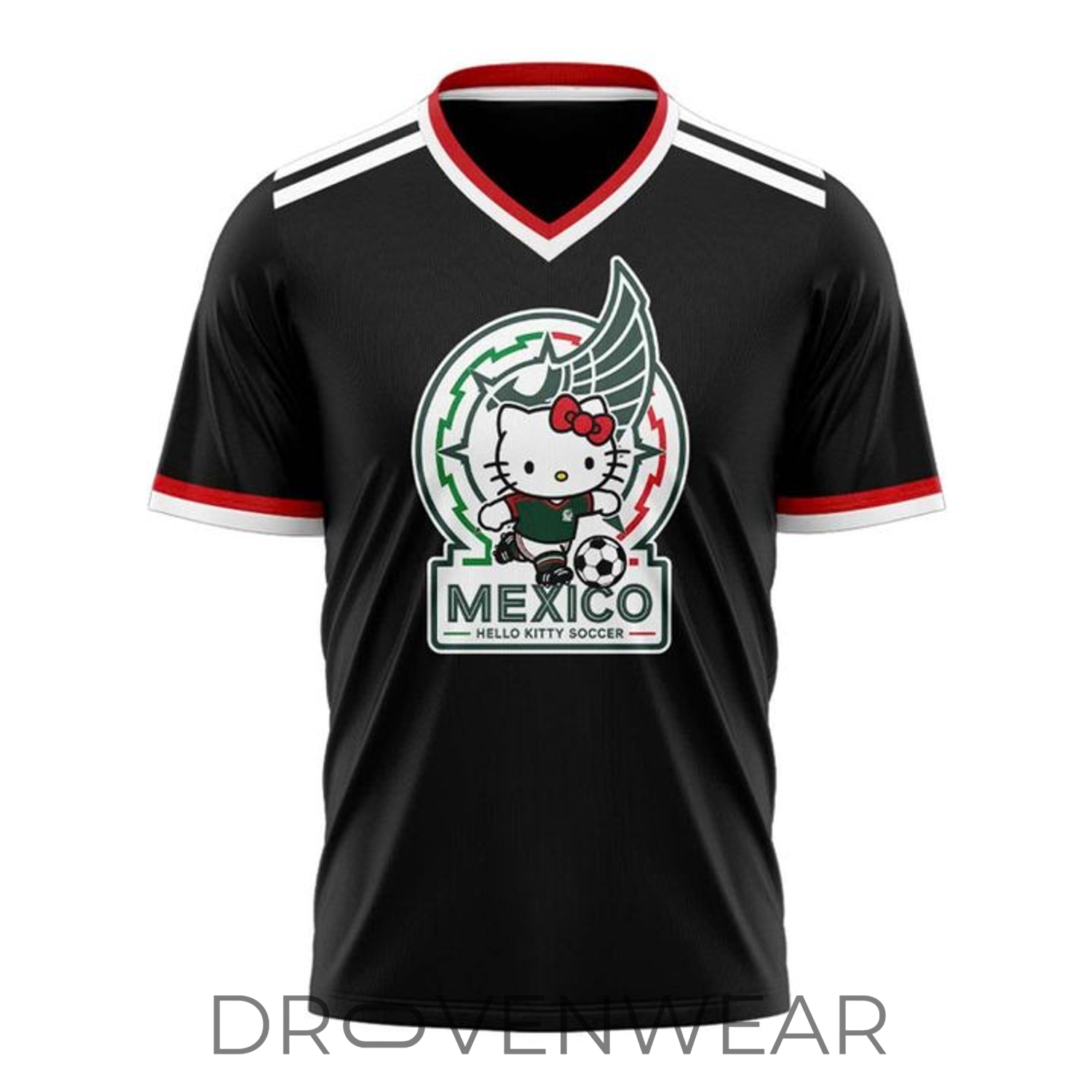 Mexico Soccer x Hello Kitty WC26 Black Fan Shirt Mexico Soccer x Hello Kitty WC26 Black Fan Shirt