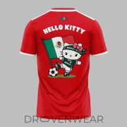 Mexico Soccer x Hello Kitty WC26 Red Fan Shirt - Image 3