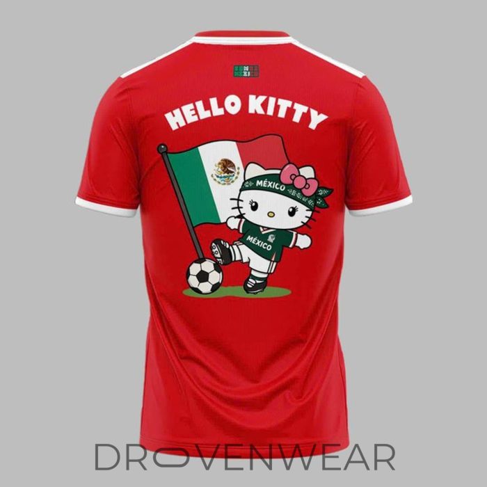 Mexico Soccer x Hello Kitty WC26 Red Fan Shirt - Image 3