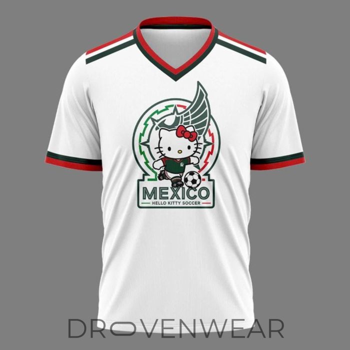 Mexico Soccer x Hello Kitty WC26 White Fan Shirt - Image 2