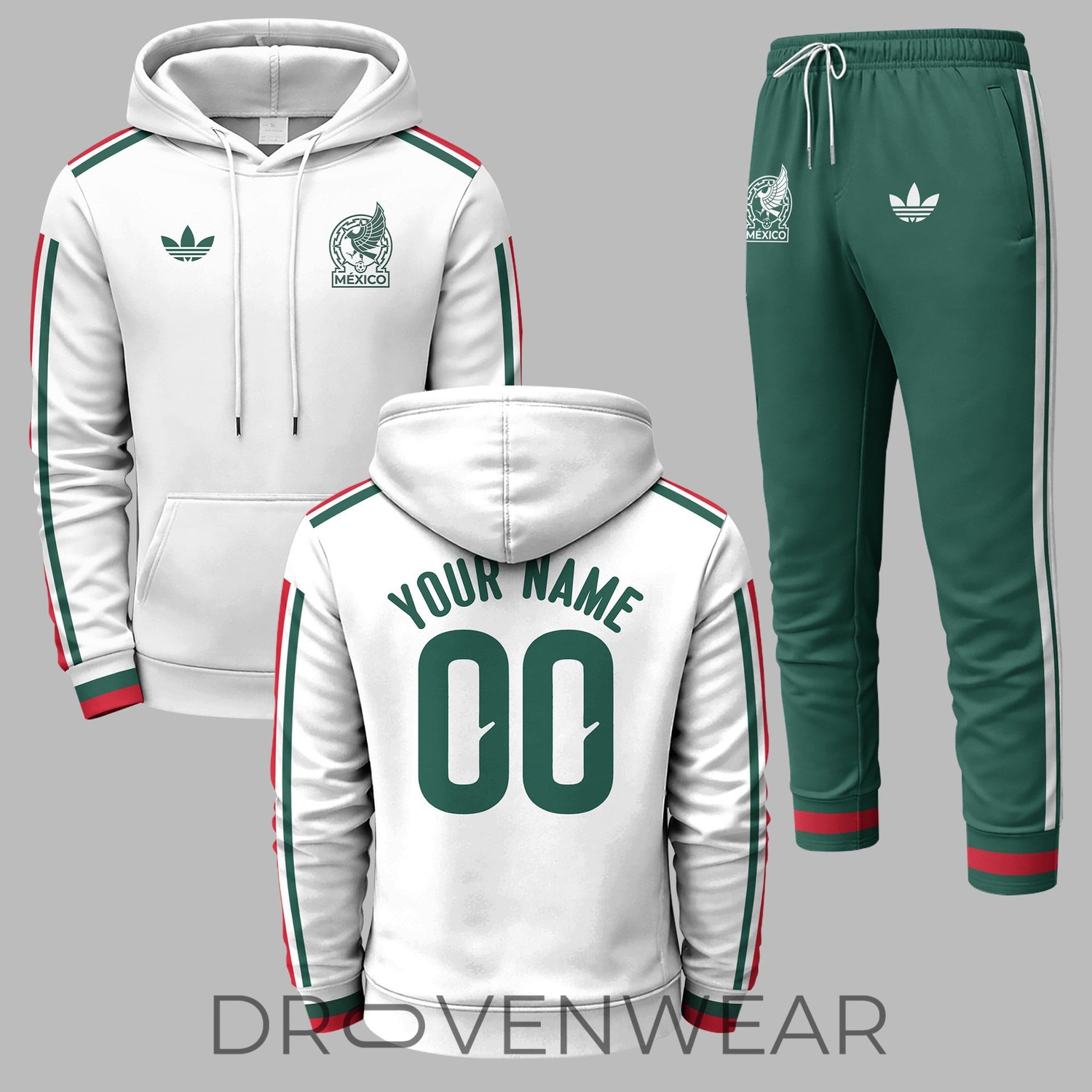 Mexico World Cup 2026 Away Inspired Personalized Tracksuit Mexico World Cup 2026 Away Inspired Personalized Tracksuit