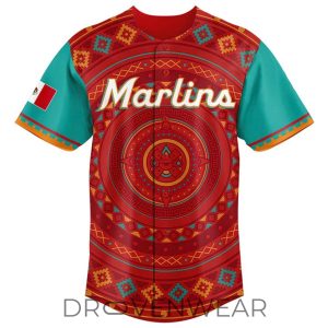 Miami Marlins 2026 Mexican Heritage Limited Premium Jersey by Drovenwear.com