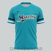 Miami Marlins Teal Throwback Uniform T-Shirt - Special Edition - Image 2