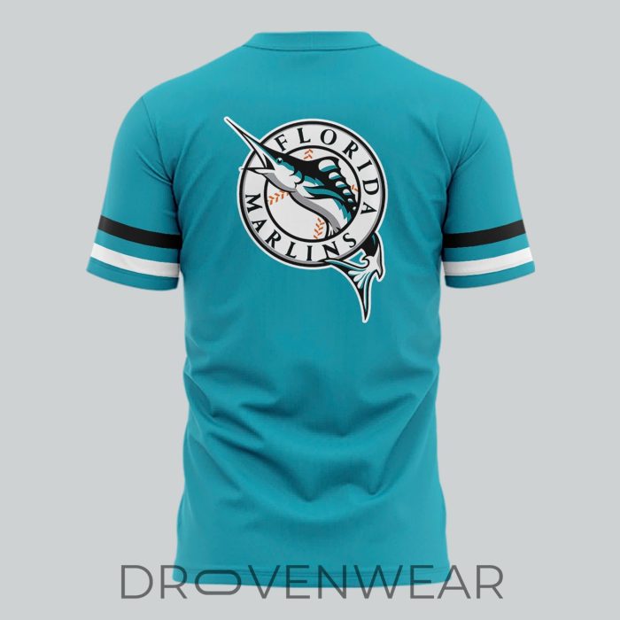 Miami Marlins Teal Throwback Uniform T-Shirt - Special Edition - Image 3