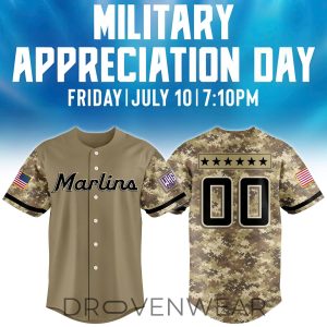 Miami Marlins x Military Appreciation Night Jersey by Drovenwear.com