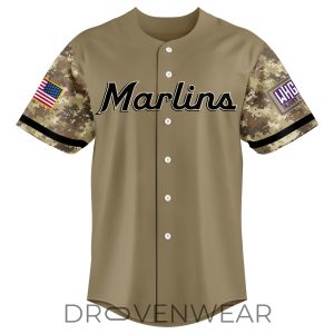 Miami Marlins x Military Appreciation Night Jersey by Drovenwear.com