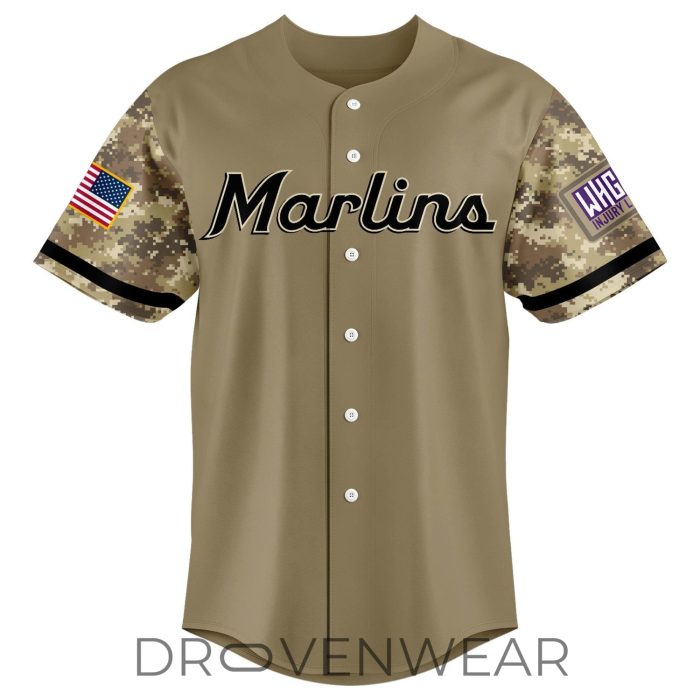 Miami Marlins x Military Appreciation Night Jersey - Image 2