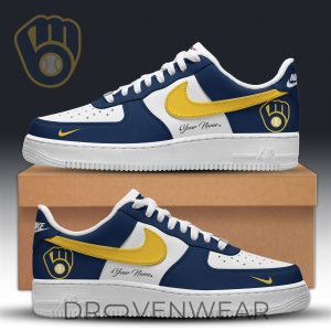 Milwaukee Brewers AF1 Inspired Fan Shoes Limited Edition 2026 by Drovenwear.com