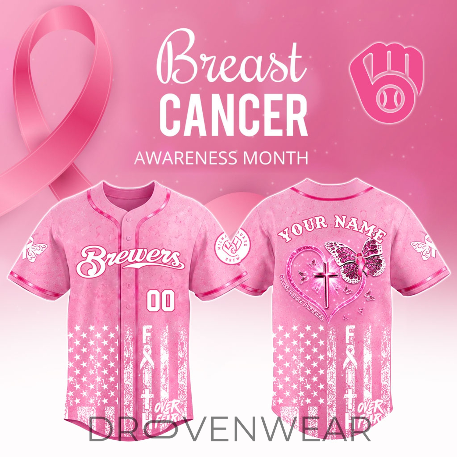 Milwaukee Brewers Breast Cancer Awareness Month 2026 Limited Edition Jersey Milwaukee Brewers Breast Cancer Awareness Month 2026 Limited Edition Jersey