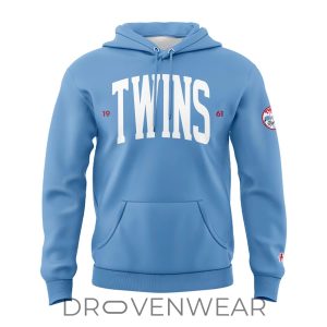 Minnesota Twins Classic 1961 Retro Logo Pullover Hoodie by Drovenwear.com