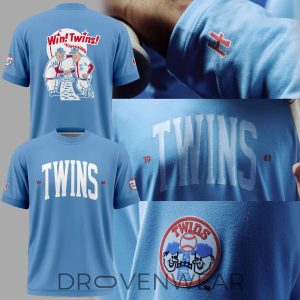 Minnesota Twins Vintage 1961 Team Logo Graphic TShirt by Drovenwear.com