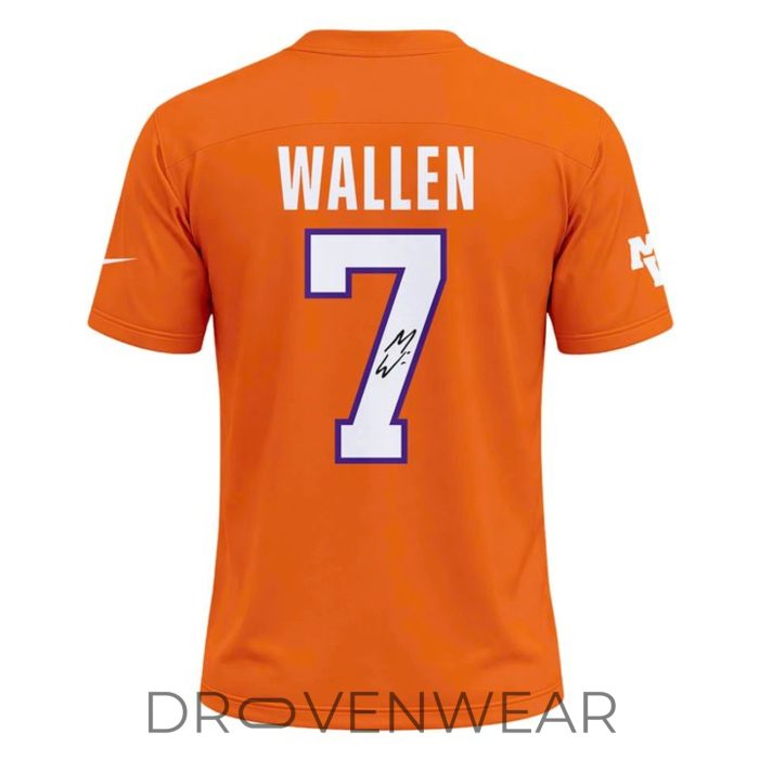 Morgan Wallen x Clemson Tigers 2026 Exclusive Orange Football Jersey - Image 2
