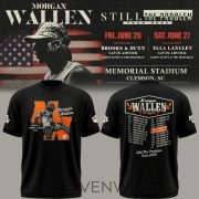Morgan Wallen x Clemson Tigers Football Still The Problem Tour 2026 Memorial Stadium T-Shirt