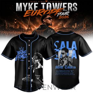 Myke Towers Young Kingz World Tour Collector Jersey by Drovenwear.com