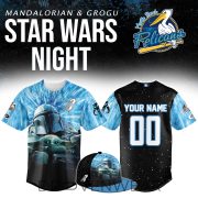 Myrtle Beach Pelicans Mandalorian Star Wars Night Jersey NN