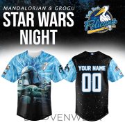 Myrtle Beach Pelicans Mandalorian Star Wars Night Jersey NN - Image 2