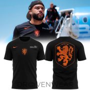 Netherlands FIFA World Cup 2026 Black Warm-Up Training Shirt