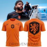 Netherlands FIFA World Cup 2026 Orange Warm-Up Fan Shirt