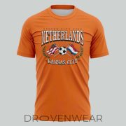 Netherlands Soccer Heather Orange Limited Edition Football Fan Shirt - Image 2
