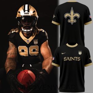 New Orleans Saints 60 Years Anniversary Logo Collector Shirt by Drovenwear.com