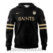 New Orleans Saints Diamond Anniversary Logo Commemorative Hoodie - Image 2