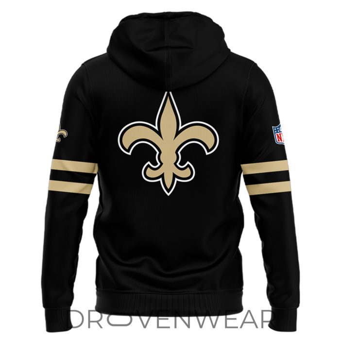 New Orleans Saints Diamond Anniversary Logo Commemorative Hoodie - Image 3