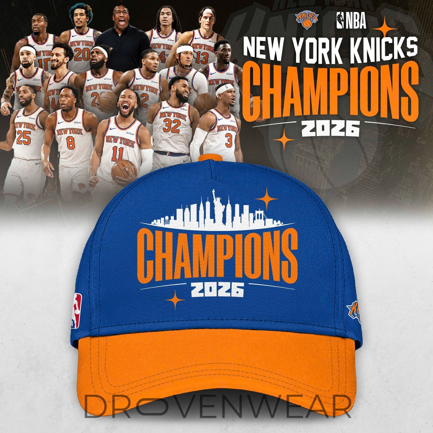 New York Knicks 2026 Champions Premium Bomber Jacket New York Knicks 2026 Champions Premium Bomber Jacket