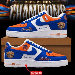 New York Knicks 2026 Title Winners AF1 Custom Sneakers by Drovenwear.com
