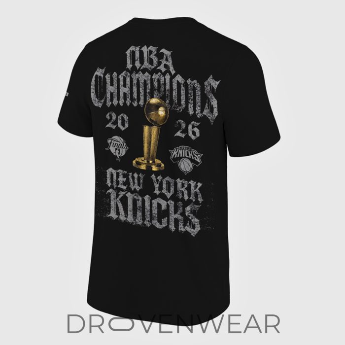 New York Knicks JESUS WON NBA Champions Black Shirt 2026 - Image 3