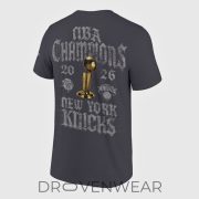 New York Knicks JESUS WON NBA Champions Gray Shirt 2026 - Image 3