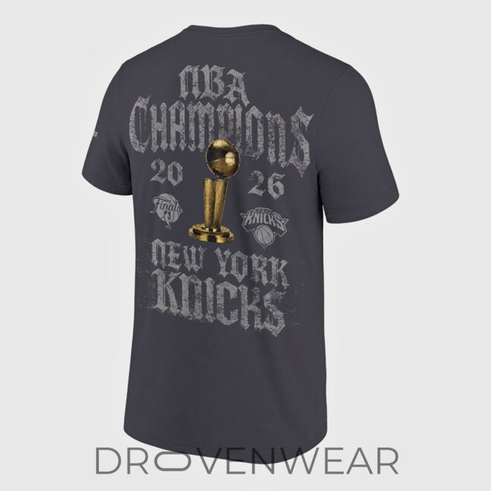 New York Knicks JESUS WON NBA Champions Gray Shirt 2026 - Image 3