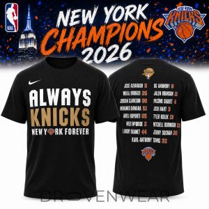 New York Knicks NBA Champions Era Fan Tee 2026 by Drovenwear.com
