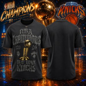 New York Knicks NBA Champions Era Graphic TShirt 2026 by Drovenwear.com