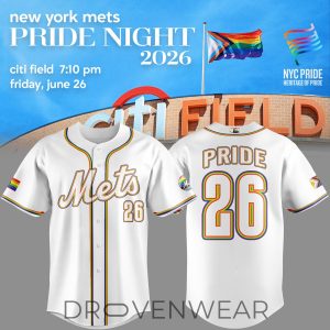 New York Mets 2026 LGBTQ Pride Night Baseball Jersey by Drovenwear.com