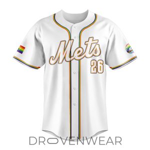 New York Mets 2026 LGBTQ Pride Night Baseball Jersey by Drovenwear.com
