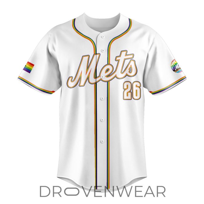 New York Mets 2026 LGBTQ Pride Night Baseball Jersey - Image 2