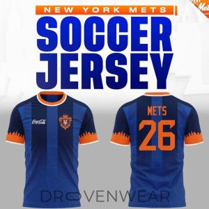 New York Mets 2026 Soccer Inspired Limited Edition Jersey by Drovenwear.com