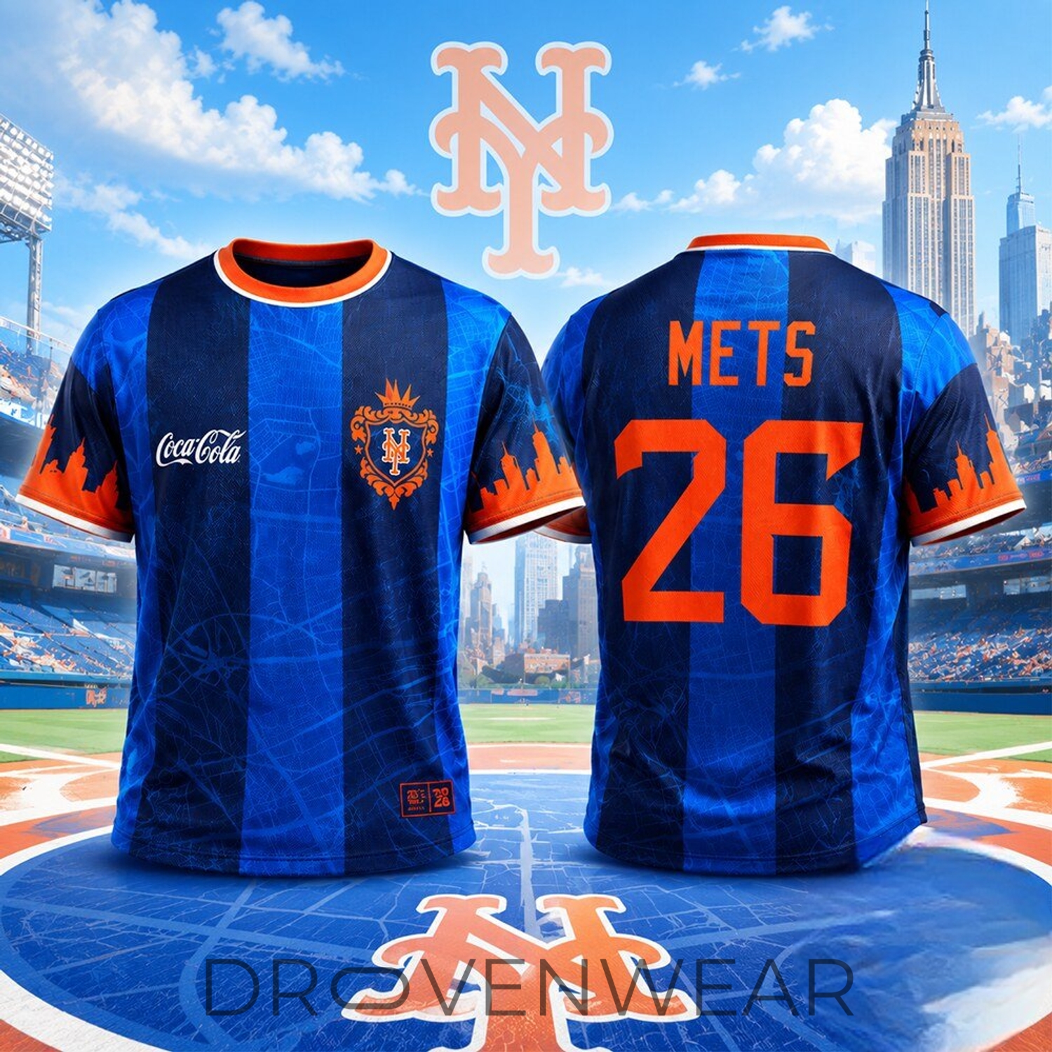 New York Mets Coca-Cola Inspired Soccer Jersey New York Mets Coca-Cola Inspired Soccer Jersey