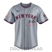 New York Mets USA 250 Independence Day Road Baseball Jersey - Image 2
