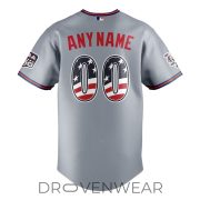 New York Mets USA 250 Independence Day Road Baseball Jersey - Image 3